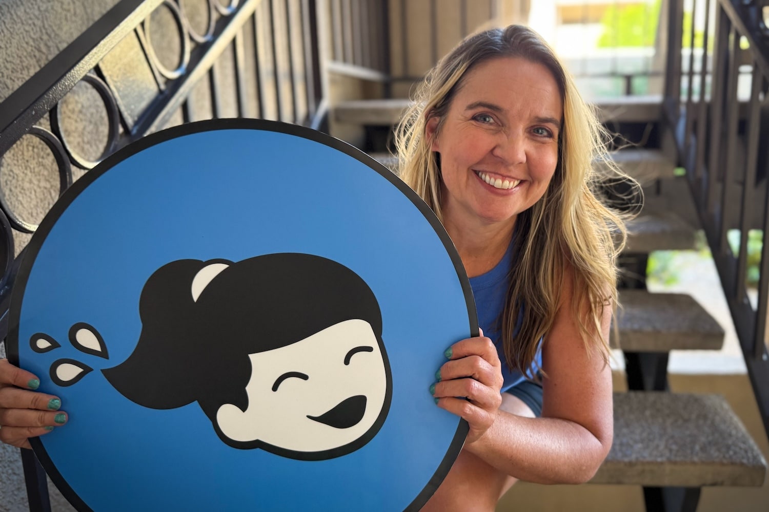 Julie Justison’s Decades of Running Friends and a Brain Full of Running Humor Behind the sweaty ponytales Card Line